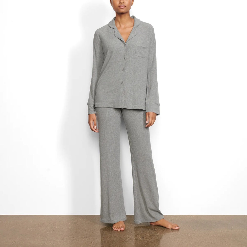 SKIMS Women's Soft Lounge Sleep Set Matching Pajamas Grey Modal Soft Small